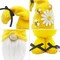 Bumble Bee Gnomes Plush Elf Decorations Yellow Handmade Honey Bee Gnome Scandinavian Tomte Swedish Nisse for Spring Summer Home Table Ornament